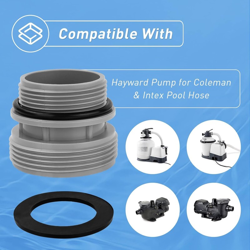 IHLOOTD 4560 Pool Hose Adapter Set of 4 Pool Pump