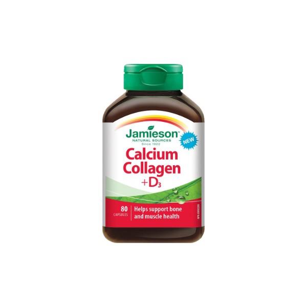 Jamieson Calcium Collagen + D3 - 80 Caps