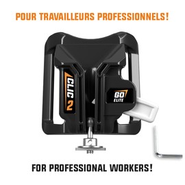 Clic 2 Go Elite - Right - Quick Attach with Auto-Locking - Fits Popular Brands - Drill, Tape Measure, Nailer Holder - Practical Tool Accessory - Ideal Gift for DIY, Christmas, Birthday