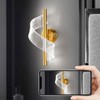 18W Spiral Modern LED Indoor Wall Sconce Lighting Acrylic Indoor