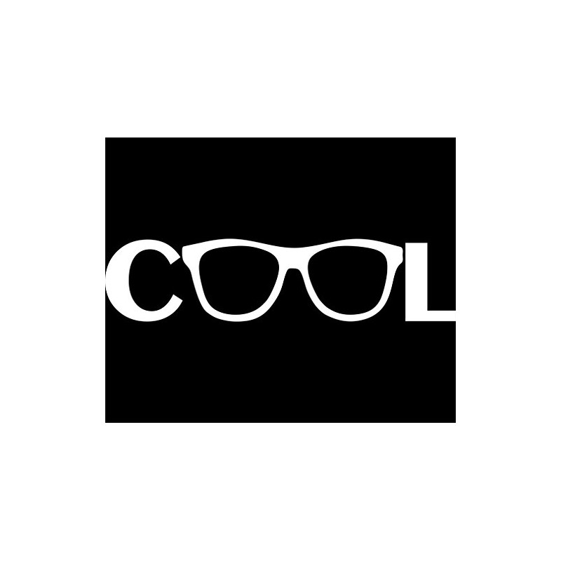 Cool - 8 3/4"x 2" - Vinyl Die Cut Decal/Bumper