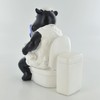 Comical Sheep On Toilet Figurine