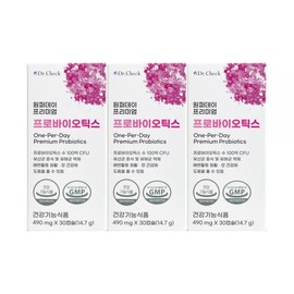 Doctor check Dr. Check One Purday Premium Probiotics 490mg x 30 capsules (3) / 닥터체크 원퍼데이 프리미엄 프로바이오틱스 490mg x 30캡슐 3개