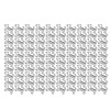 100pcs Dog Shape Paper Clips Creatively Cute Plated Metal Bookmark
