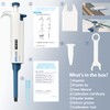 ONiLAB 0.5-10μl Single-Chanenel Pipettor Ergonomic Design Adjustable Micro Pipette, Autoclavable,