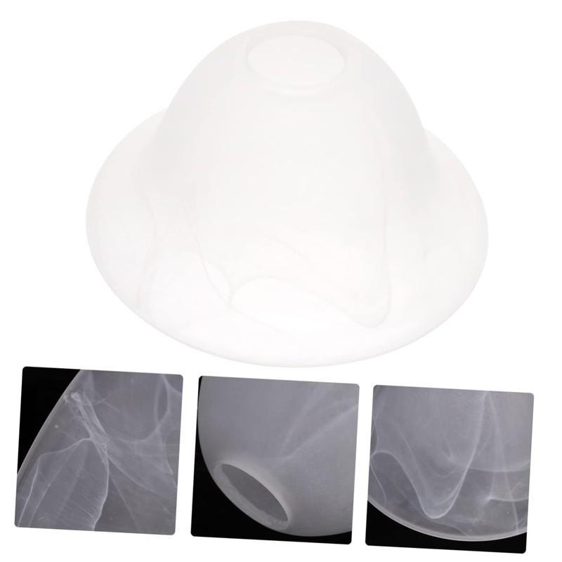 STOBAZA Glass Shade for Uplighter Unique Lampshade White Cover Ceiling