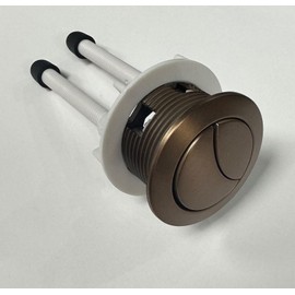 ARTIDO. Toilet Flush Button Replacement Brushed Bronze, 38mm Dual Toilet Flush Button Round Head Toilet Flush Button Replacement Accessories for Bathroom Toilet Water Tank Repair