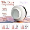 MIZHSE 30G Clear Solid Builder Gel for Nails, Solid Nail