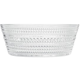 Khen Hobnail Glass Bowl Breaded Clear Borosilicate Decorative Tableware for Fruit, Salad or Centerpiece Display, Vintage Style 7 Inch Round Dish Ideal for Dining Table, Coffee Table or Kitchen Use