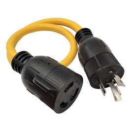 Parkworld 61797 NEMA L6-20P to L6-30R Adapter Cord, Twist Lock L6 20A Plug to 30A Socket Adapter Cord 2FT.