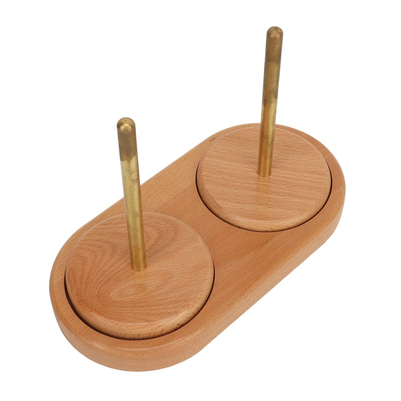 Double Yarn Holder Detachable Rotatable Large Capacity Yarn Ball Stand