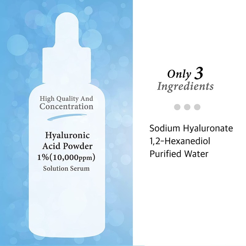Pure Hyaluronic Acid Serum Facial Moisturizer for Cos De Baha