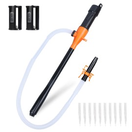 Portable Transfer Pump Battery Operated Electric Siphon Pump for Gas Fuel Diesel Transfer 3.5GPM Flow Oil Extractor - Ideal Gasoline Transfer Pump Easy to Use Hand Fuel Pump