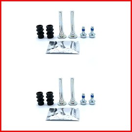 2 Sets Front Brake Caliper Slider Pins Guide Bolt Pin Kit Compatible for Mitsubishi Colt