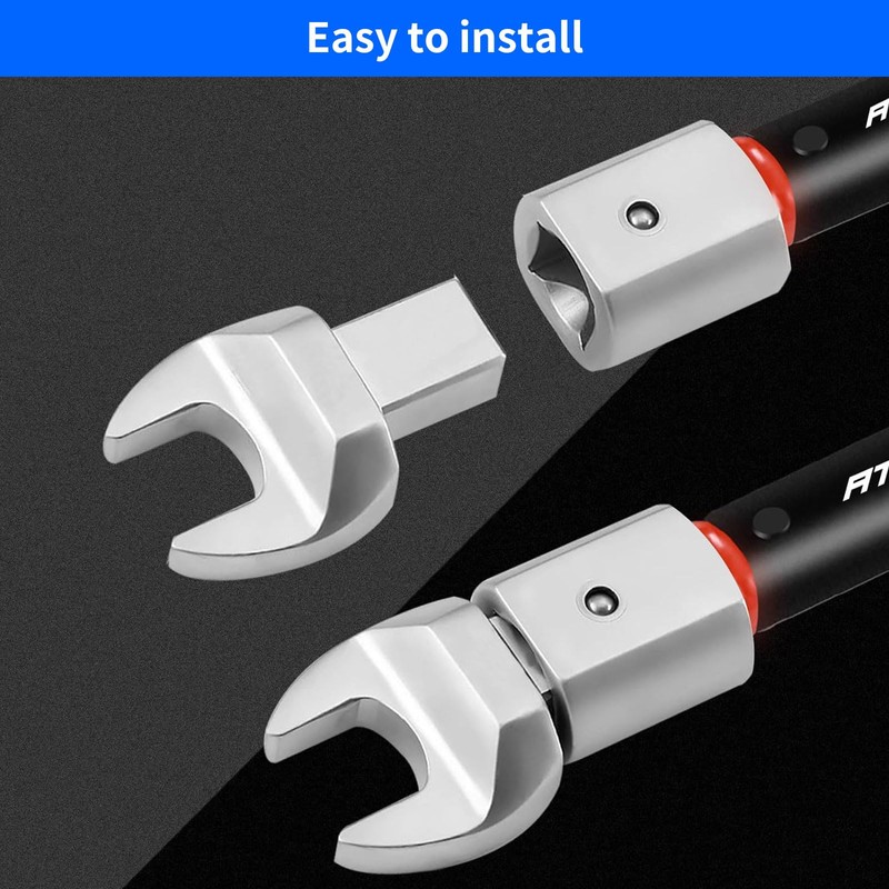 ATsafepro Open-End Socket Tool Torque Open-End Spanner, 9 x 12