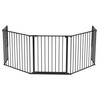 BabyDan Flex Hearth Gate Extra Large 35.4-109.5", Black