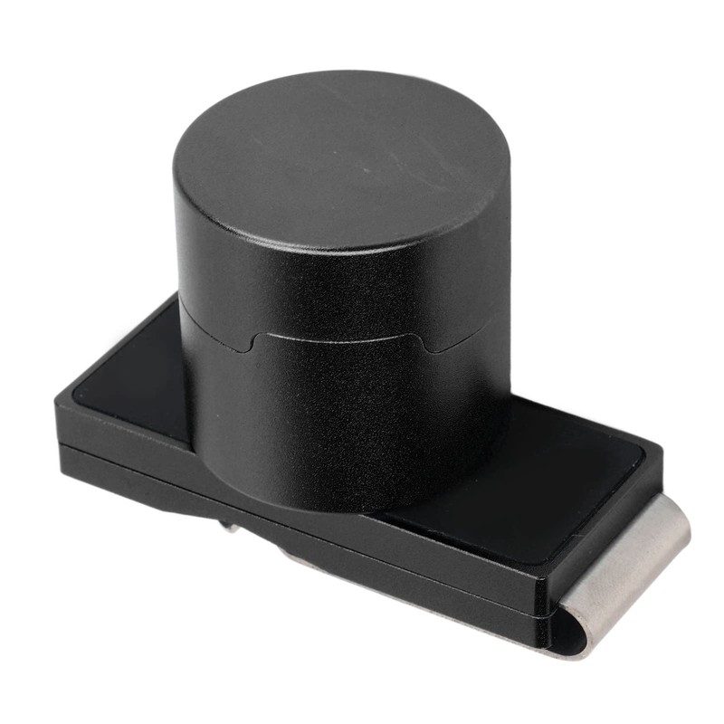 Magnetic Billiard Chalk Holder, Portable Pool Cue Chalk Case, Round
