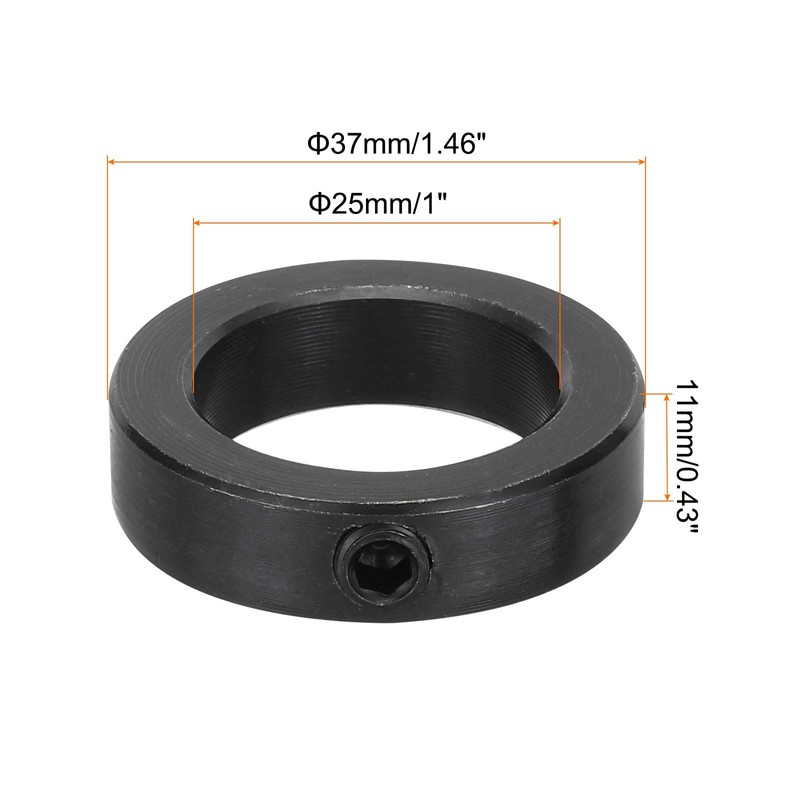 MECCANIXITY Shaft Collar 1 Inch Bore Carbon Steel Set Screw