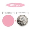 Starboling 800Pcs 1inch Light Pink Round Color Coding,Dot Stickers Labels,Can