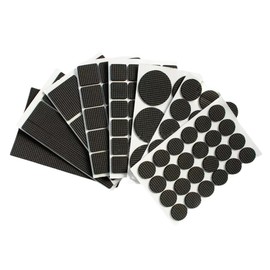 Furniture Protection Pads, 93 Pieces, 8 Different Sizes, Felt Pad, Anti-Slip Seal, Chair Legs, Feet and Floor Protection Felts, Vibration, Soundproofing, Floor Scratch-Resistant, Shock Absorption