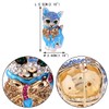 EVER FAITH Austrian Crystal Lovely Plump 3D Bowknot Cat Brooch