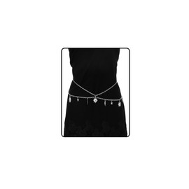 Eigso Double Layers Concho Belt for Women Moon Classic Waist Belts for Woman Man