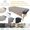 Tranquility Microfiber Massage Table Flat Sheet by Body Linen- Lightweight,