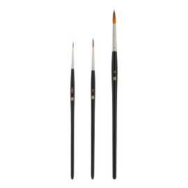 Kolinsky Red Sable Paint Brush Set of 3)