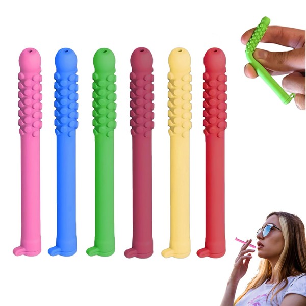 6PCS Chewable Essential Oil Breath Stick, Essential Oil Breather, Quit