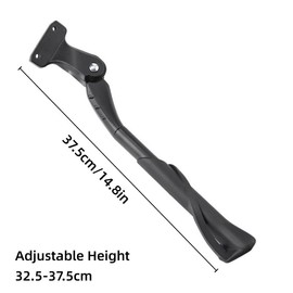 AIMALL Adjustable Aluminum Alloy Bicycle Kickstand, Durable and Reinforced Bike Support, Non-Slip Side Foot Stand for Mountain Bikes and Electric Bikes