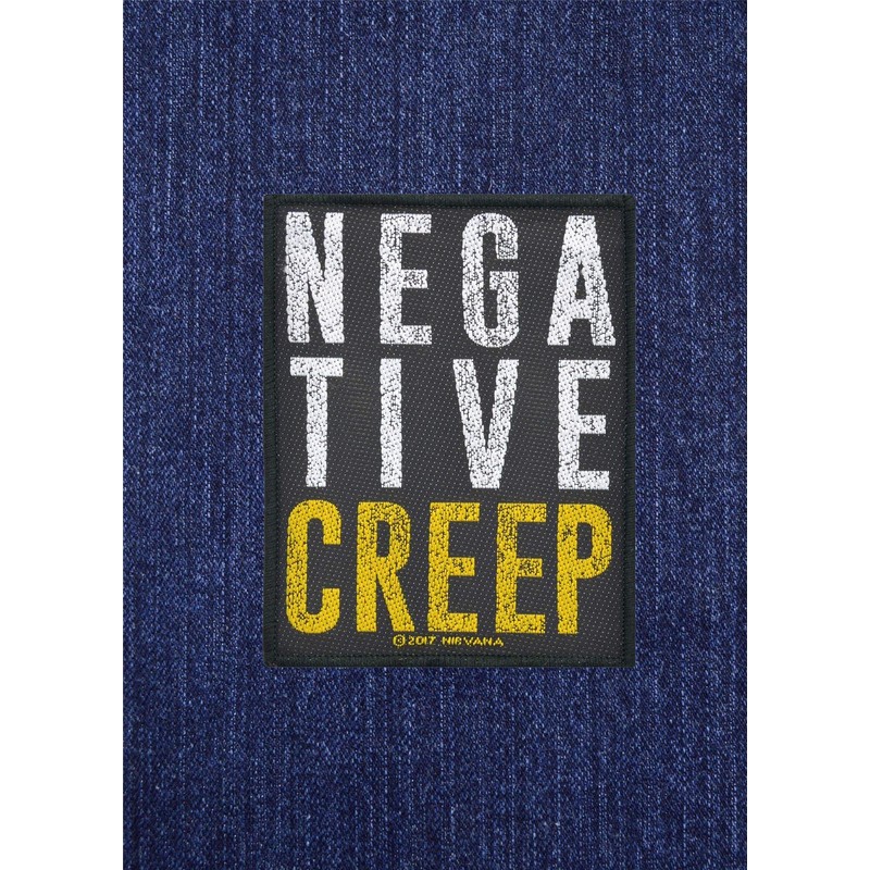 Nirvana Negative Creep Patch Black