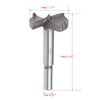 TA-VIGOR Forstner Drill Bit 40mm, Tungsten Carbide Wood Hole Saw