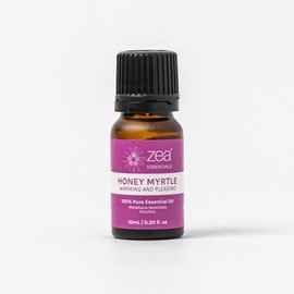 Zea Essentials Honey Myrtle 100% Pure Essential Oil 10 ml – Uplifting Aromatherapy Oil for Mood, Stress Relief & Air Purification – Antimicrobial, Antibacterial & Refreshing for Mental Clarity