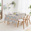 KP HOME PVC Table Cloth Wipe Clean Lisbon Tiles Pattern