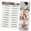 OHPHCALL 12pcs Natural Eyebrow Stickers for Instant Easy Application for