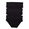Motherhood Maternity Women's Maternity 3 Pack Panties S-3X, All Black