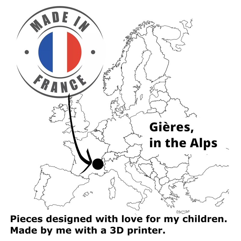 TracksCreations Mega Spinning Top for Ball Circuit, Gravitrax Compatible (2