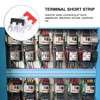 VILLCASE 20pcs 3-Postion Jumper Block Terminal Strips, Fork Type Terminal