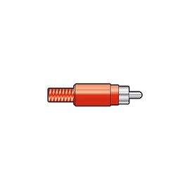 Skytronic RCA plug, plastic, White