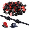 GWHOLE 100Pcs 3m Adhesive Cable Clips Cord Organizer Wire Management