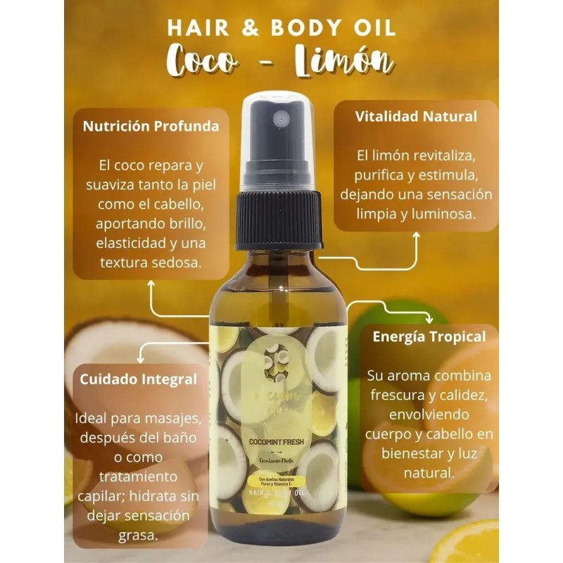 Oleum Vitae Aceite Hidratante Cabello-cuerpo Cocomint Fresh