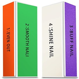 MARYTON Bloque Pulidor De Uñas Profesional - Bloque Pulidor De Uñas Ultimate Shine Con 4 Métodos De Pulido, Pulidor Todo En Uno Para Suavizar, Pulir Y