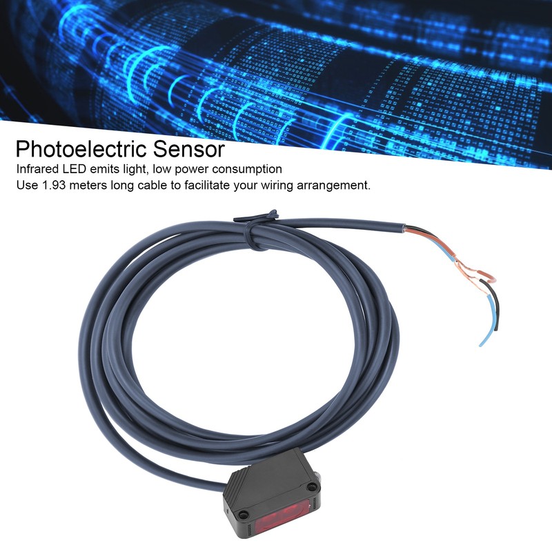 BERM Infrared Photoelectric Switch Square ThroughBeam Sensors with Cable DC