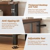 HOMISSUE Bookshelf, 3-Tier Rustic Short Bookshelf, Industrial Shelf Bookcase with