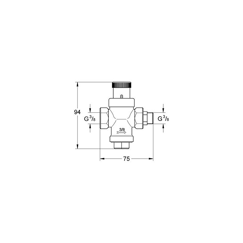Grohe, accessories, pressure reducer, blue, 5 bar, 40452000