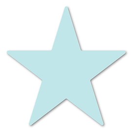 Light Blue Star Magnet by Magnet America Is 4" x 4" Made for Vehicles and Refrigerators