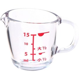 15ml Measuring Cup, Plastic Mini Measuring Cup with Red Graduated Simple Clear Coffee Cup Milk Powder Cup Pointed Beaker Measuring Tools Kitchen Utensils and Gadgets