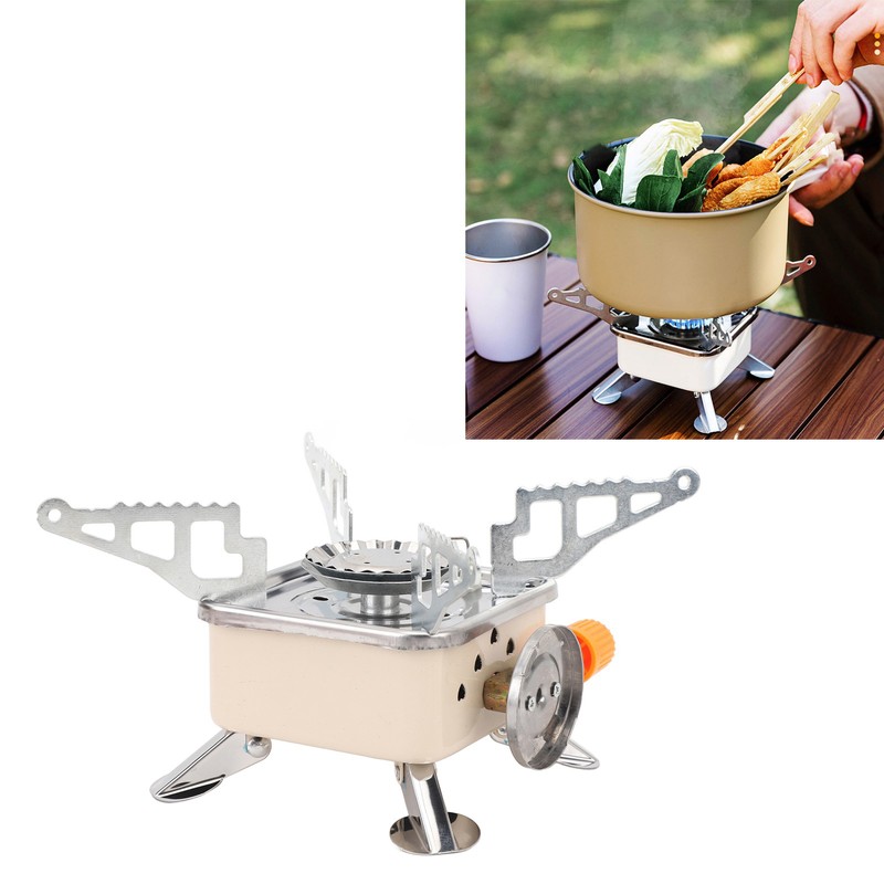 Portable Butane Gas Stove Single Burner Ultra Mini for Outdoor