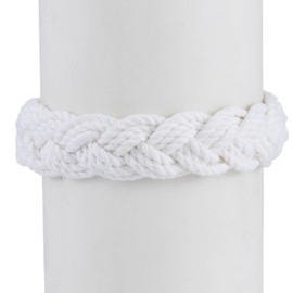 Artisan Owl White Cotton Sailor Knot Bracelet (Small)