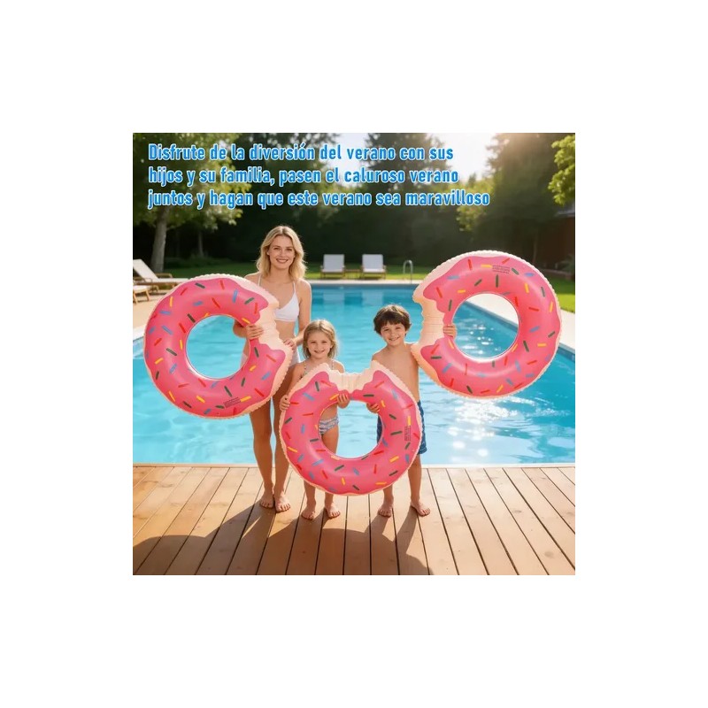 3pzs Salvavidas Inflables Donas Flotadores Para Alberca 90cm